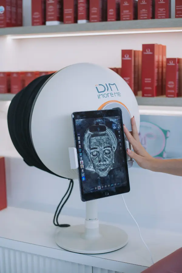 Skin analysis technology at The Aesthetic Lounge Cairns